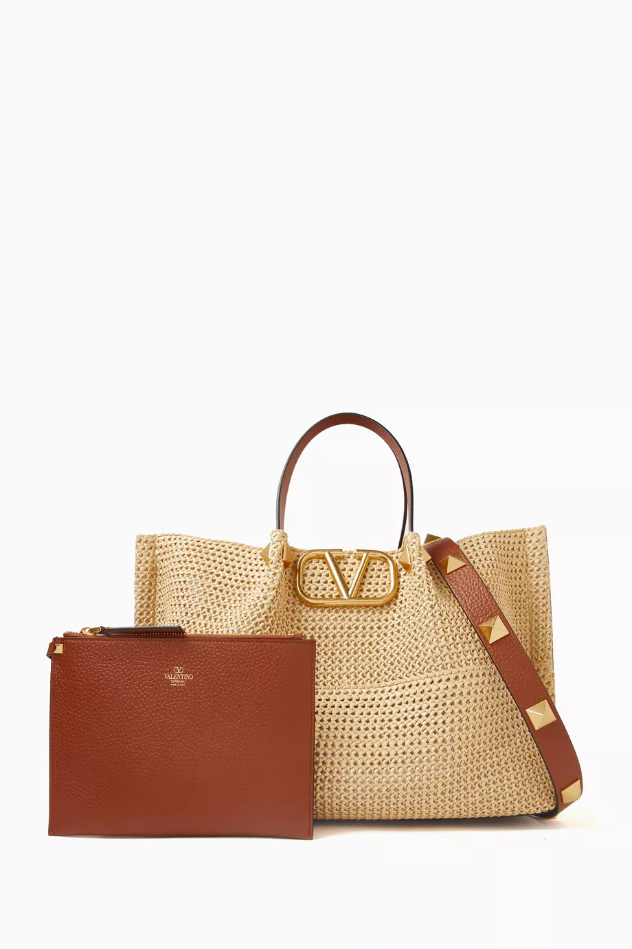 Valentino straw tote outlet