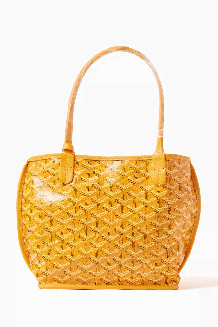 Buy Goyard Pre Loved Yellow Unused Mini Anjou Reversible Tote Bag in Goyardine Canvas Leather For Women Online Ounass UAE