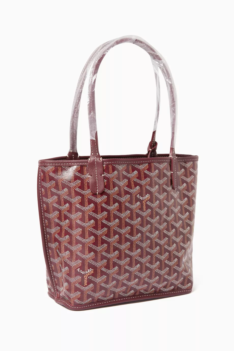 Buy Goyard Pre Loved Red Unused Mini Anjou Tote Bag in Goyardine Canvas For Women Online Ounass UAE