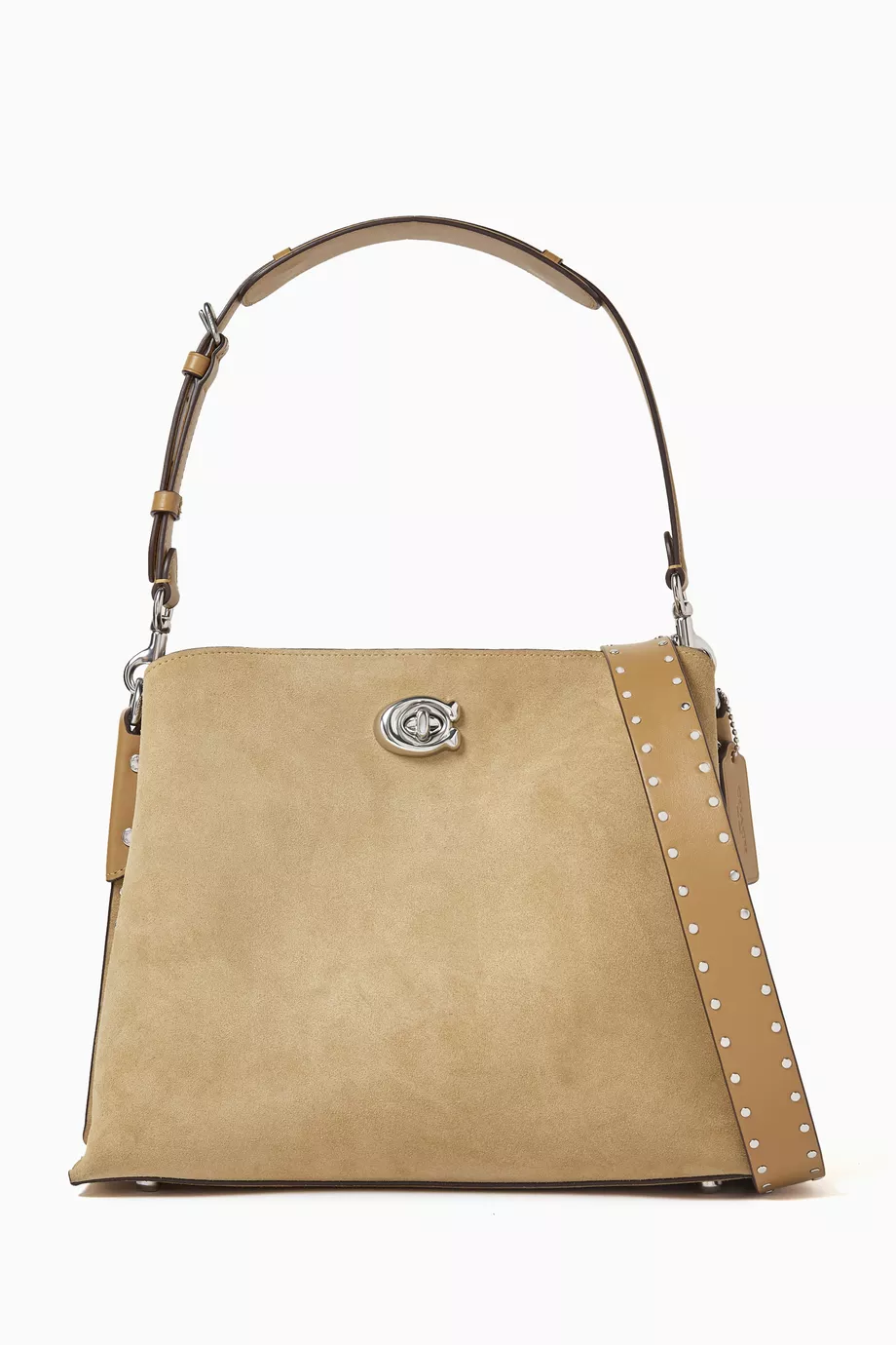 Buy Coach Brown Willow Shoulder Bag in Suede For Women