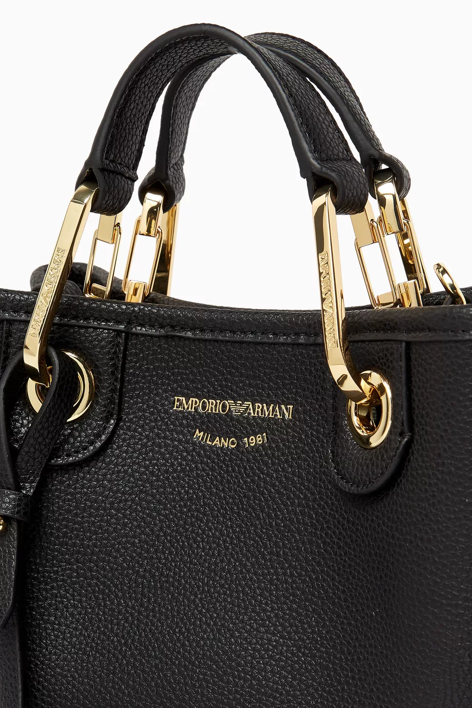 Buy Emporio Armani Black Extra Small Logo Tote Bag For Women Online Ounass UAE