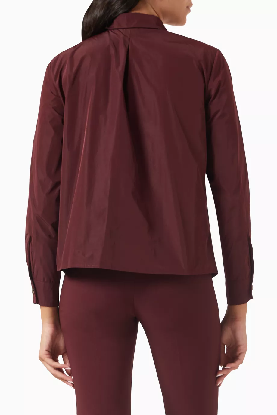 Elisabetta Franchi AJ44D56E2104 関税送料込 Buy Elisabetta Franchi Burgundy Neck-tie Shirt For Women