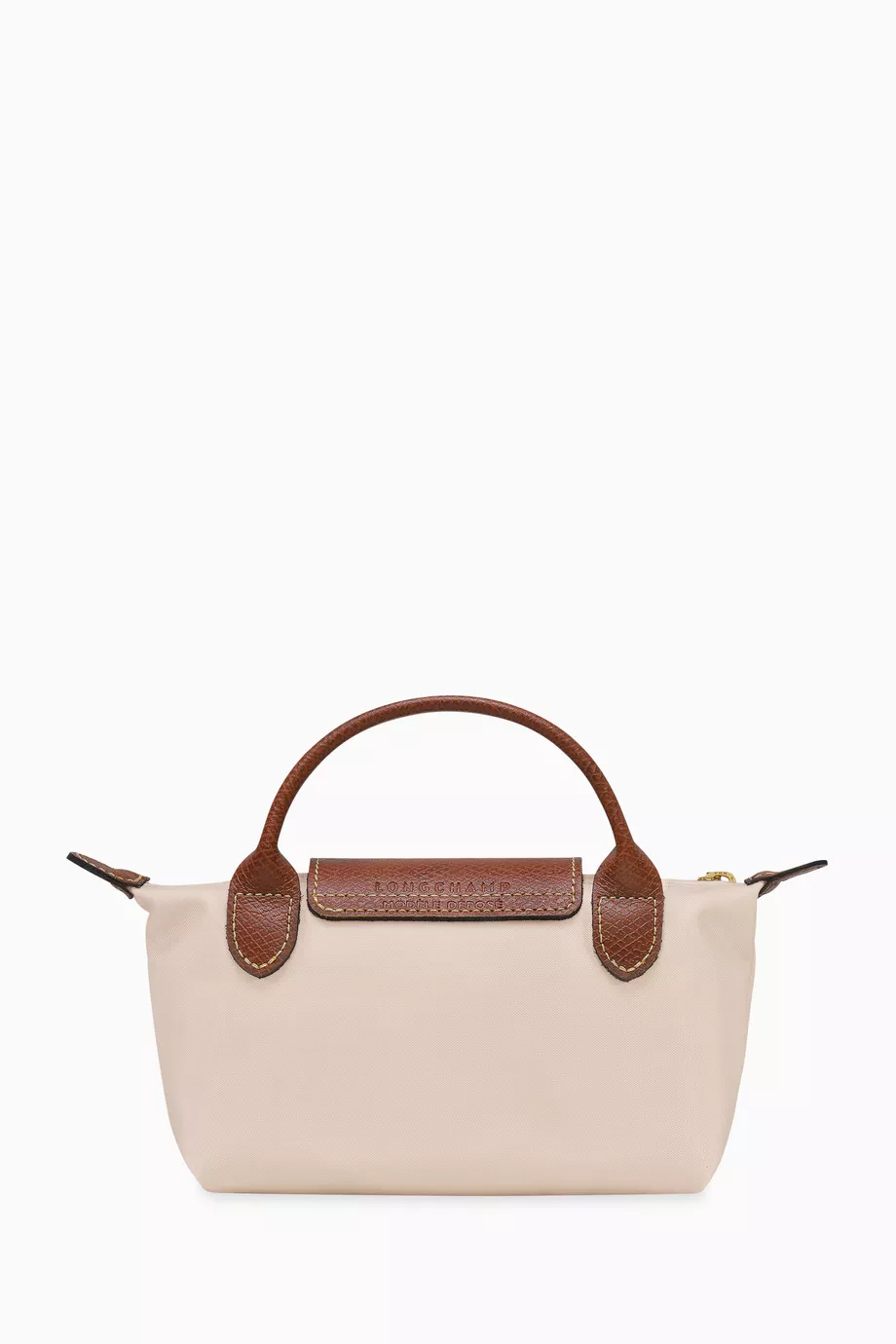 Buy Longchamp Neutral Mini Le Pliage Original Clutch in Canvas For Women Online Ounass UAE