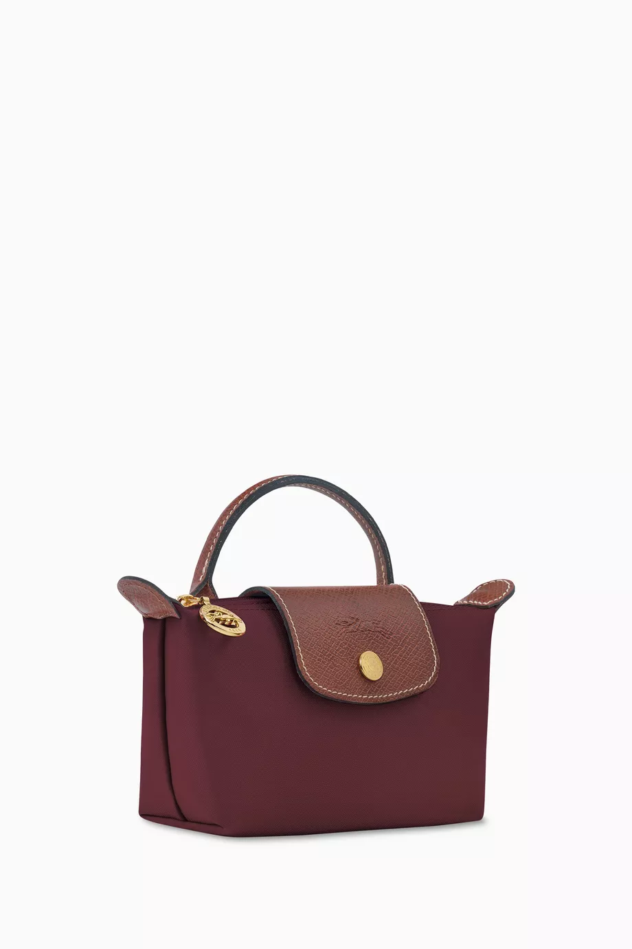 Buy Longchamp Burgundy Mini Le Pliage Original Clutch in Canvas For Women Online Ounass UAE