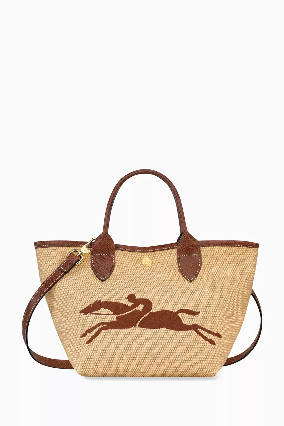 Buy Longchamp Brown Small Le Panier Pliage Basket Bag in Canvas For Women Online Ounass UAE