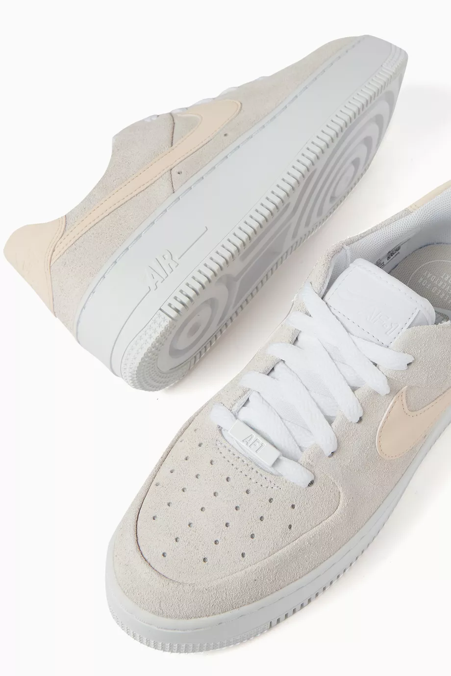 Buy Nike Pink Air Force 1 Sage Low Sneakers in Suede For Women Online Ounass UAE