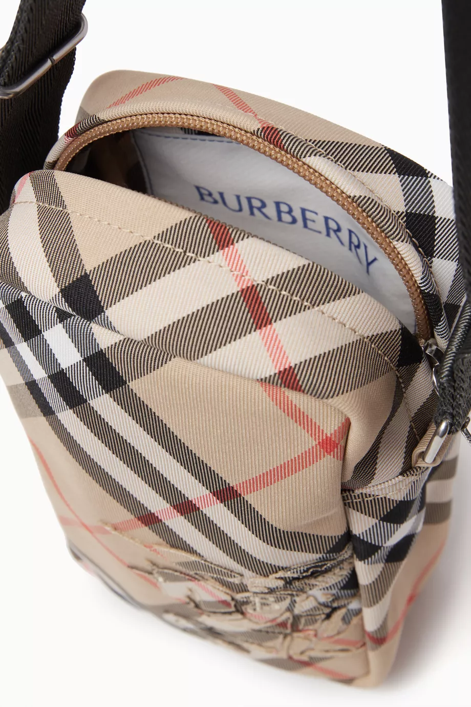 Buy Burberry Neutral Check Phone Bag For Men Online | Ounass UAE