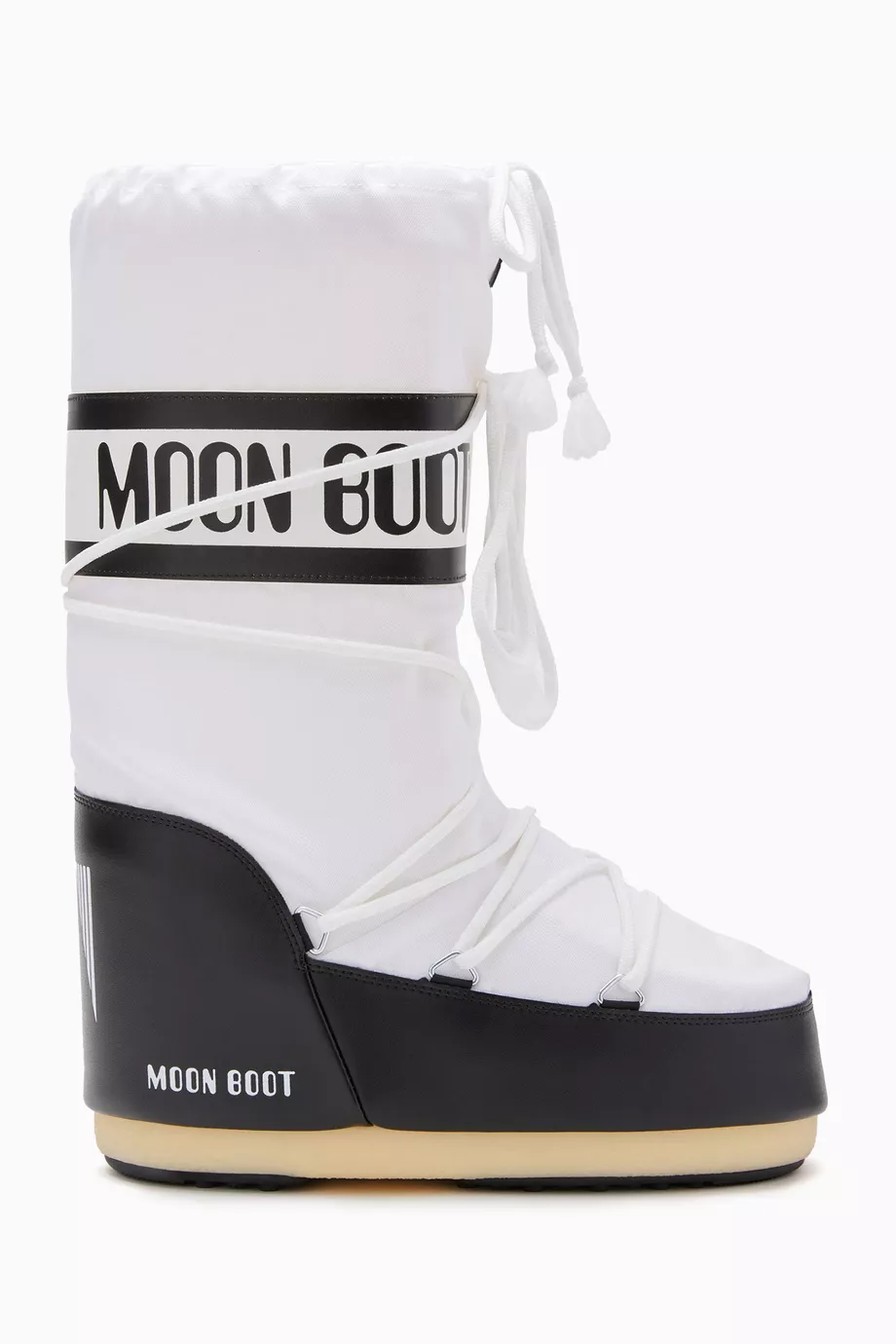 Buy Moon Boot White Icon Boots in Nylon For Women Online Ounass UAE