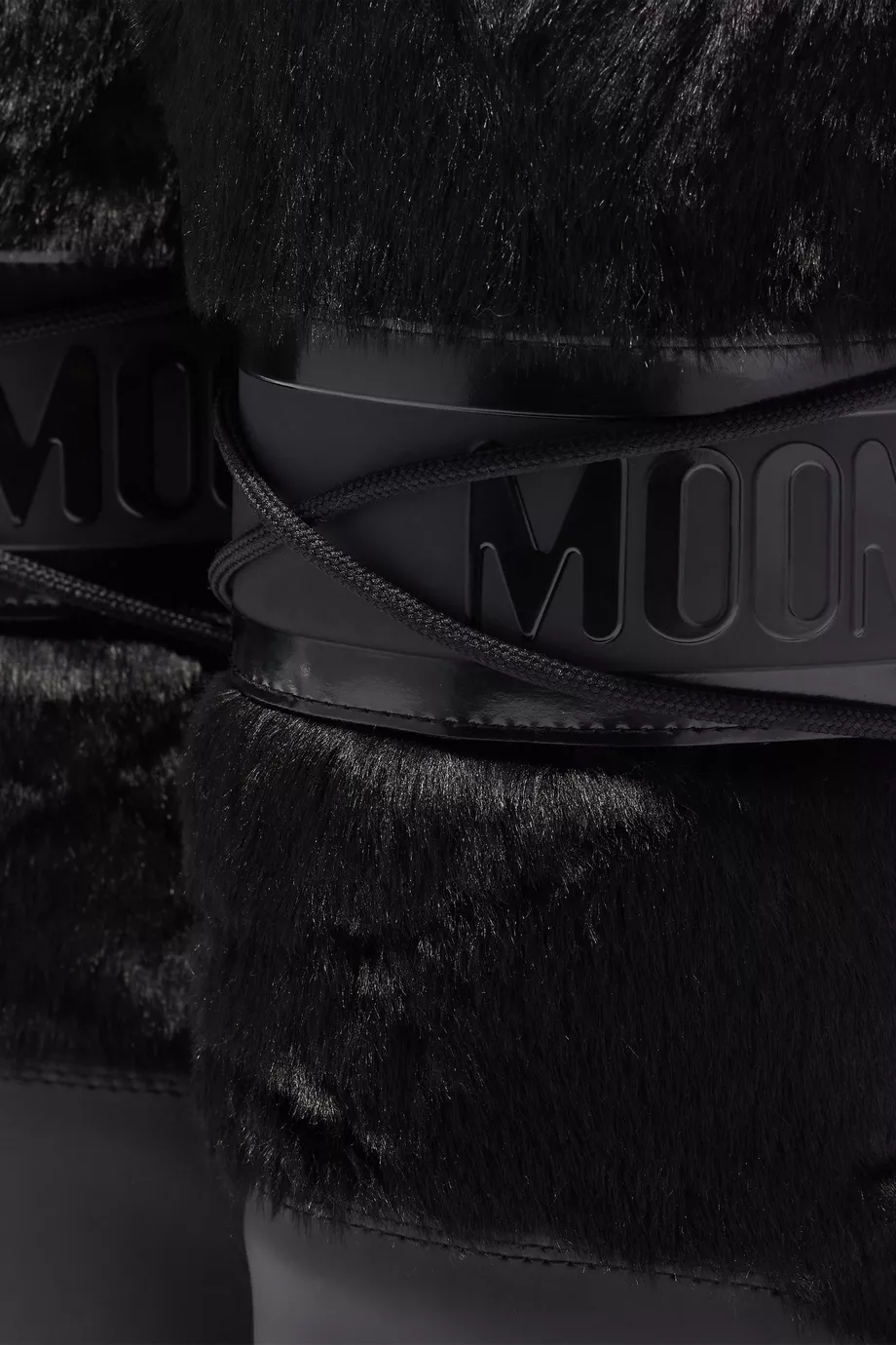 Buy Moon Boot Black Icon Boots in Faux Fur For Women Online Ounass UAE
