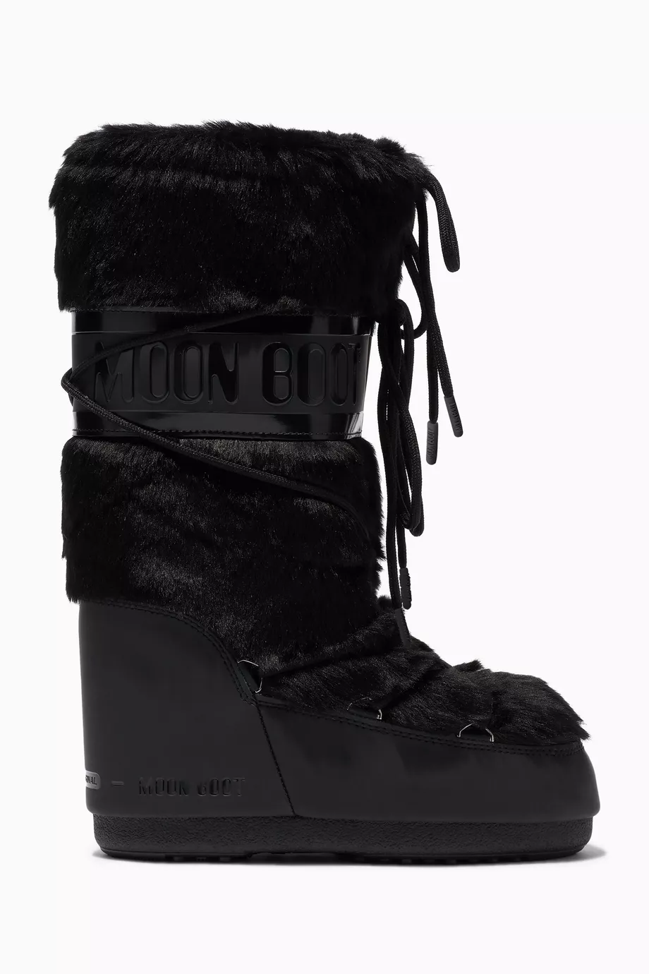 Buy Moon Boot Black Icon Boots in Faux Fur For Women Online Ounass UAE
