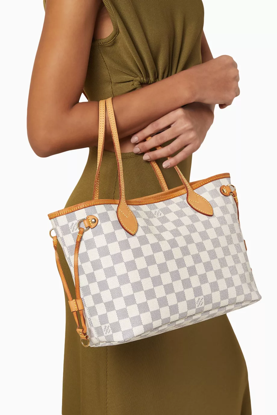 Shoulder Bag Louis Vuitton Damier Azur Neverfull Pm Buy Louis