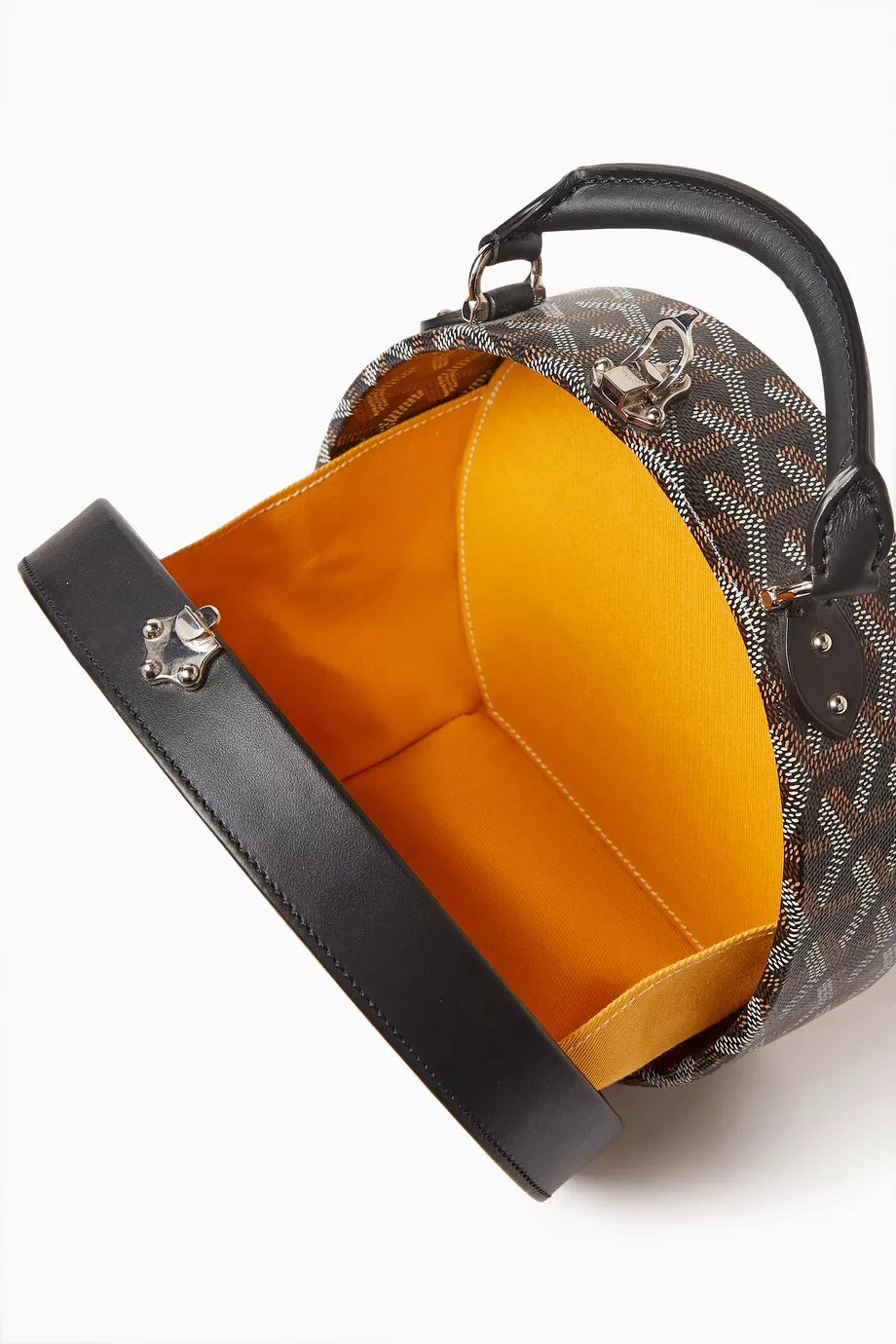 Buy Goyard Pre Loved Black Alto Hatbox Trunk Bag in Goyardine Canvas Leather For Women Online Ounass UAE