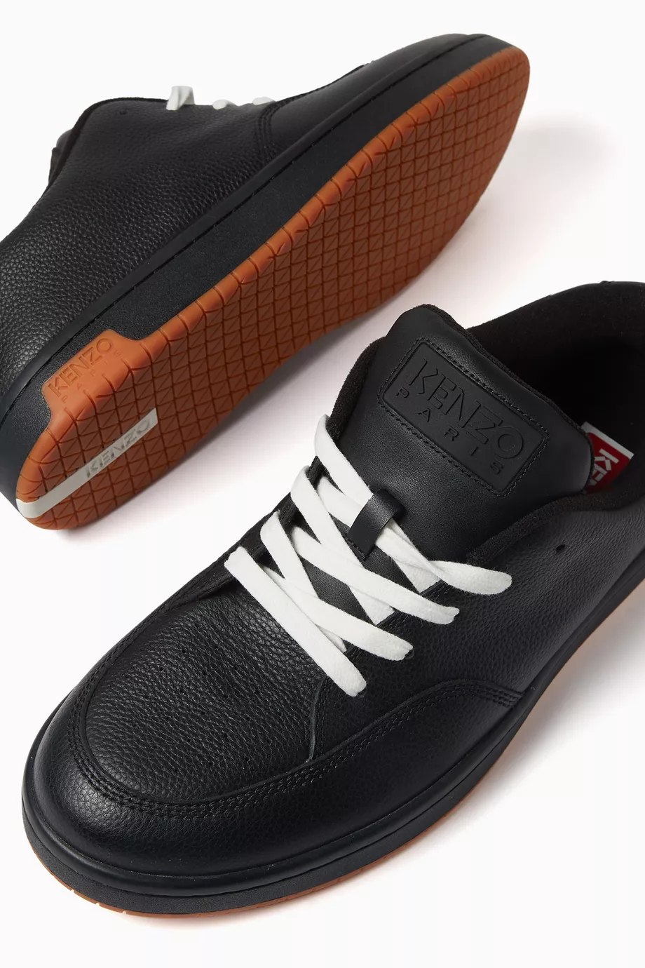 Kenzo Sfs Kenzo 920 Df Black Leather Sneakers Kenzo Vitkac Italy