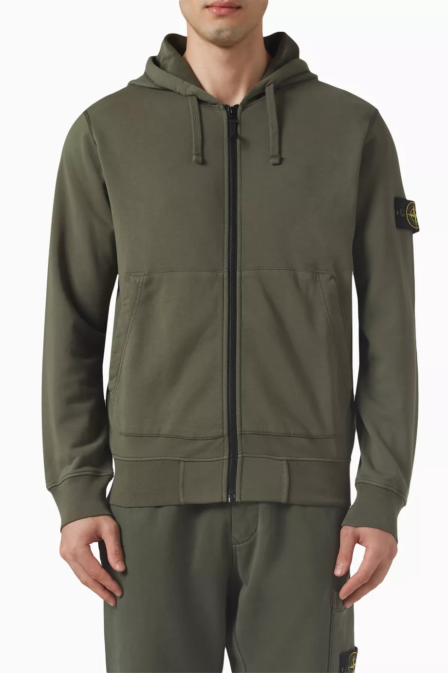 Stone island full zip hoodie discount