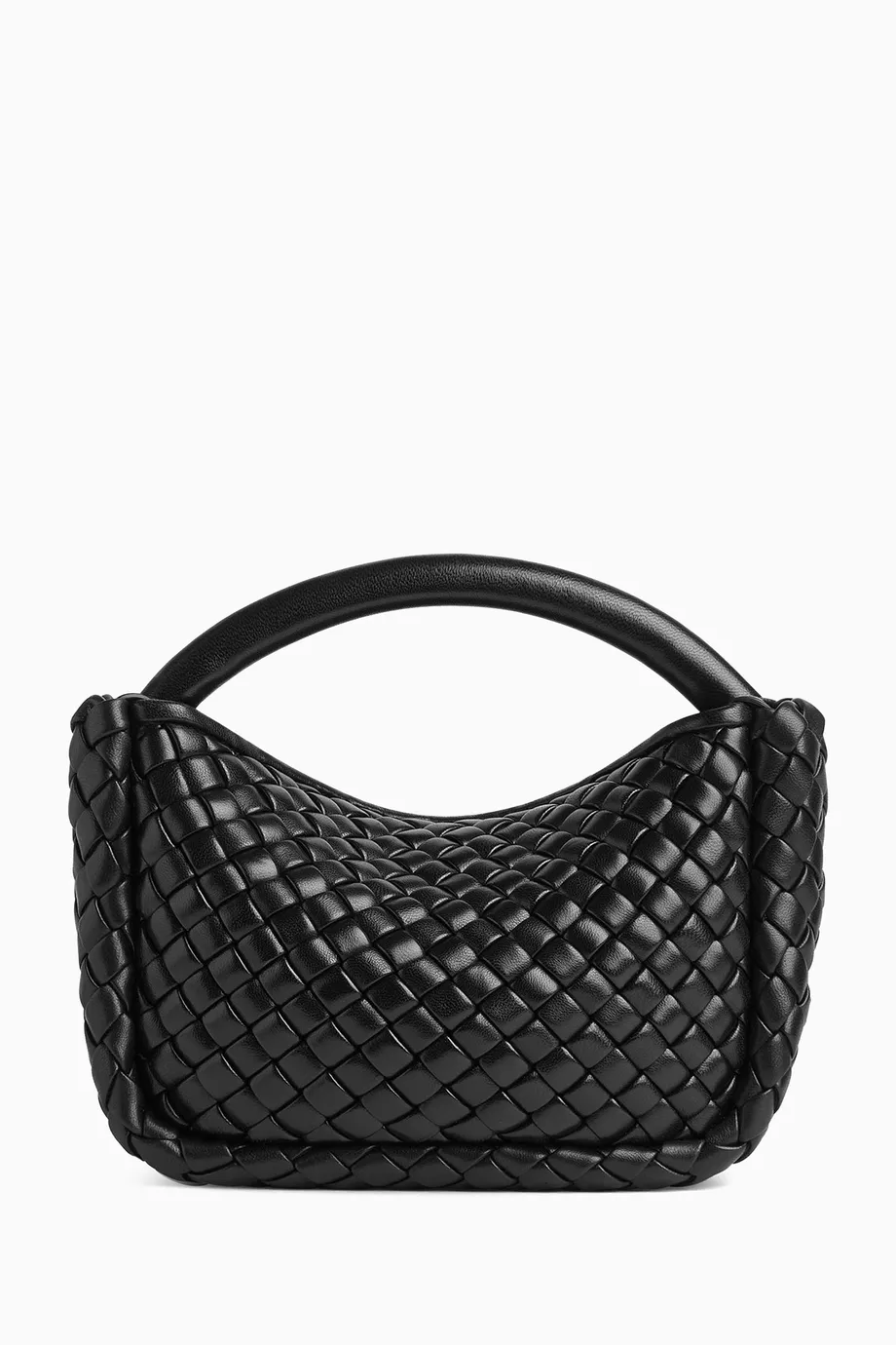 Buy Bottega Veneta Black Mini Cobble Top handle Bag in Intrecciato Leather For Women Online Ounass UAE