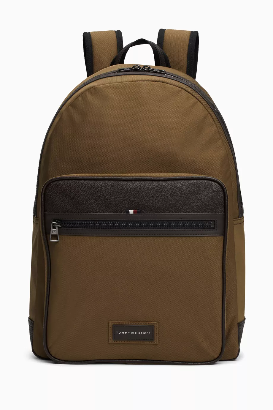 Buy Tommy Hilfiger Brown Casual Logo Patch Dome Backpack For Men