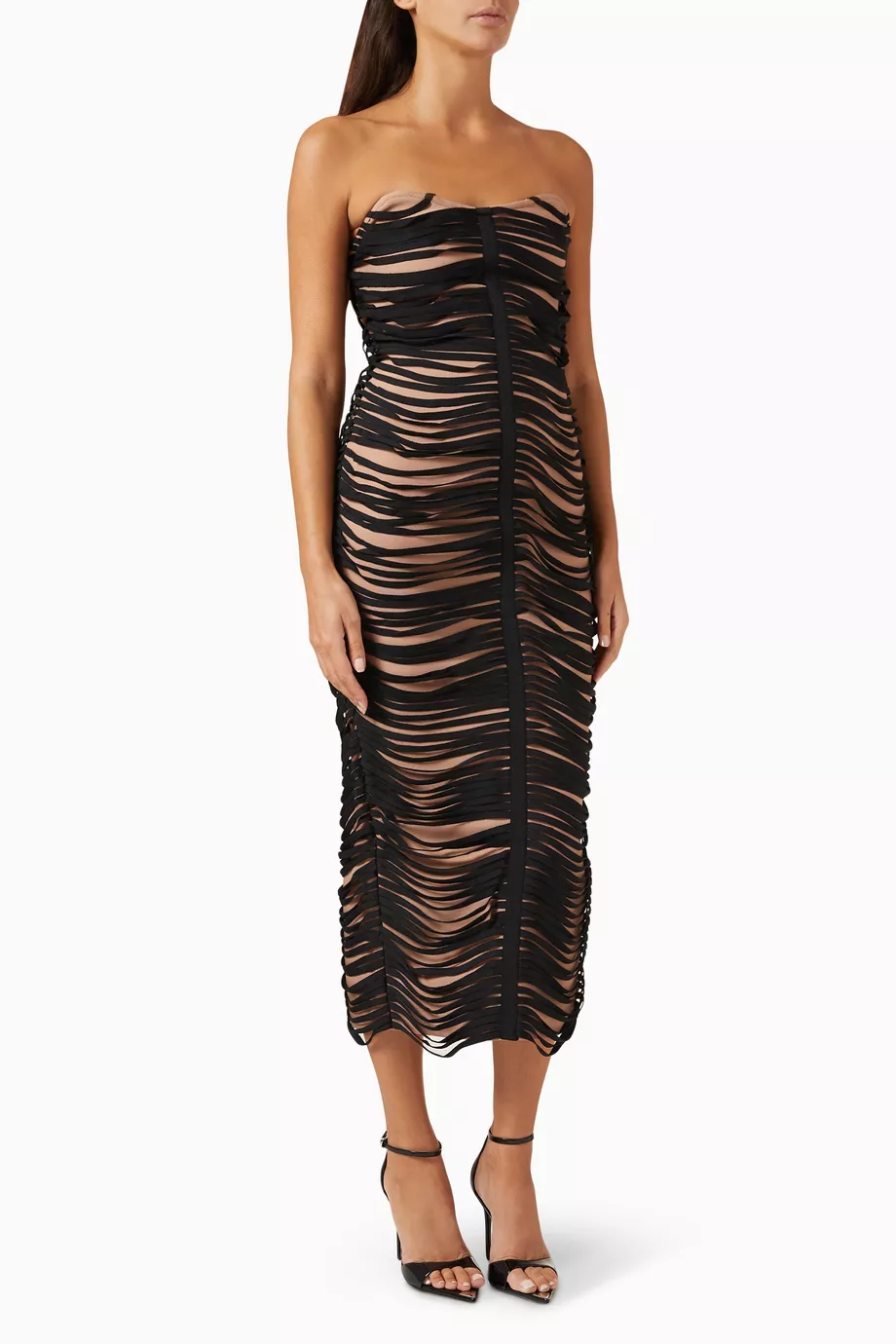 Buy Elliatt Black Stella Midi Dress For Women Online Ounass UAE