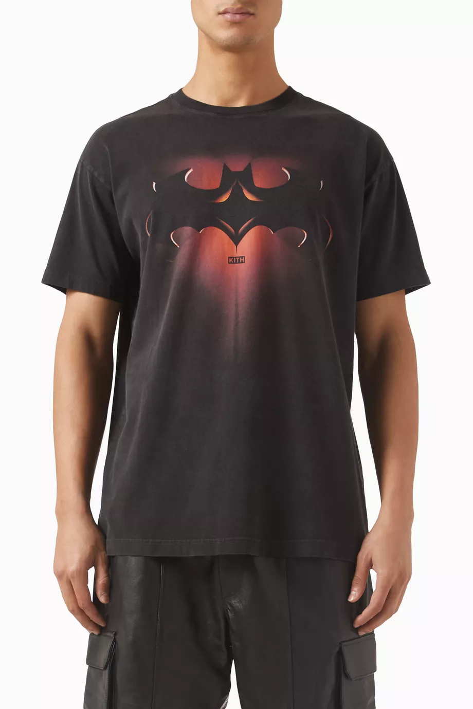 Buy Kith Black x Batman and Robin Vintage T-shirt in Cotton For