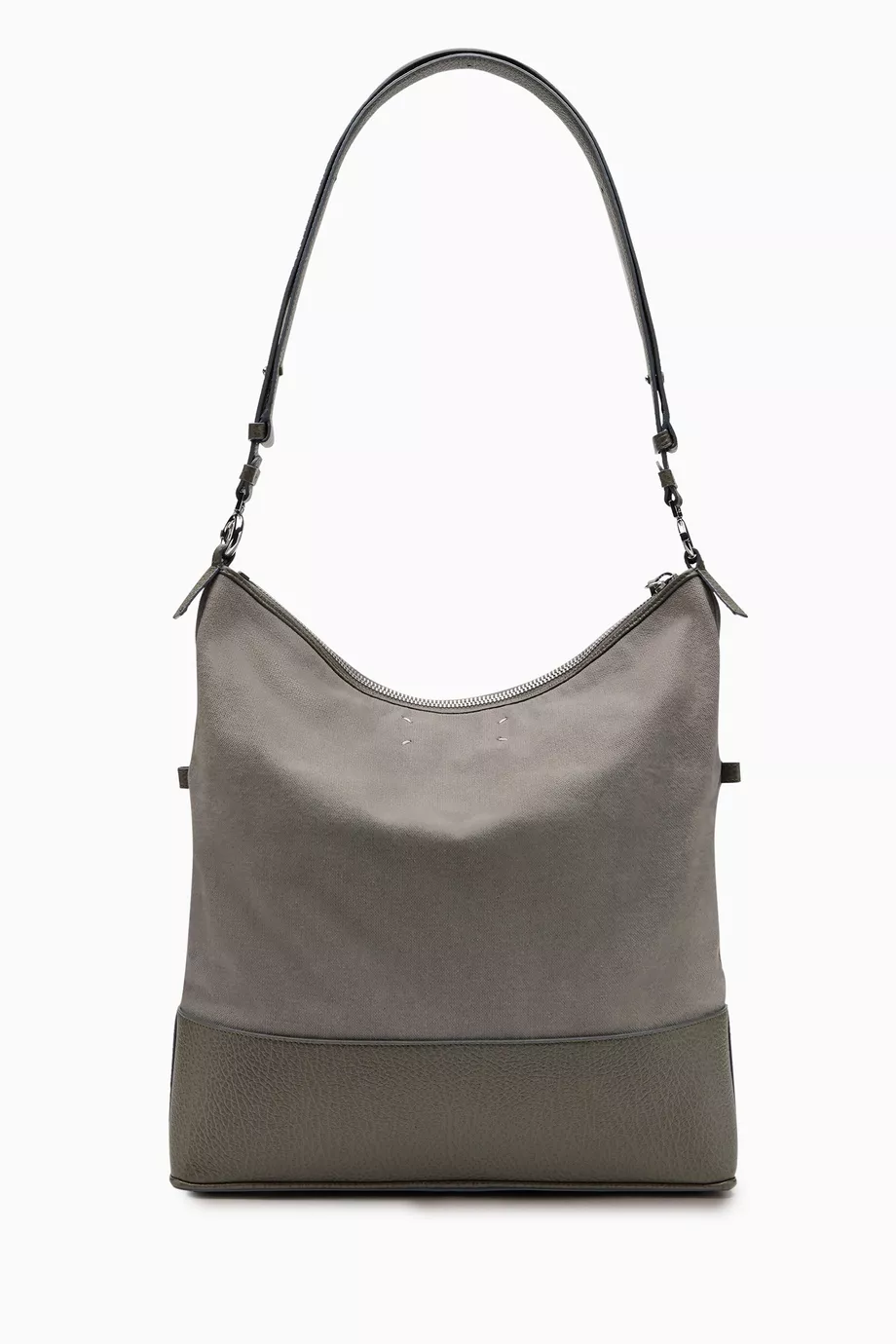 Buy Maison Margiela Grey Medium 5AC Hobo Bag in Cotton
