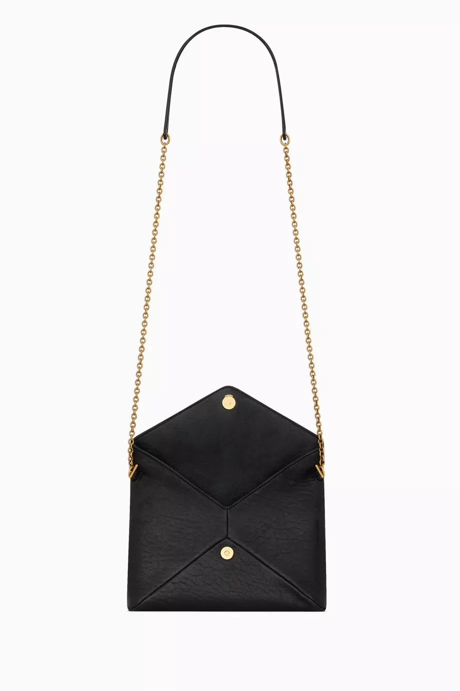 Buy SAINT LAURENT Black Cassandre Chain Pouch Bag in