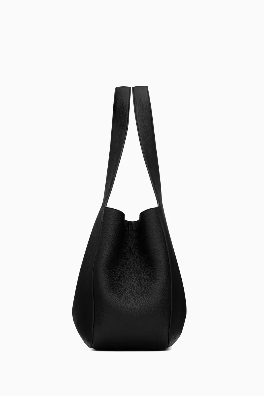 Buy SAINT LAURENT Black Le 5 À 7 Bea Tote Bag in Deerskin