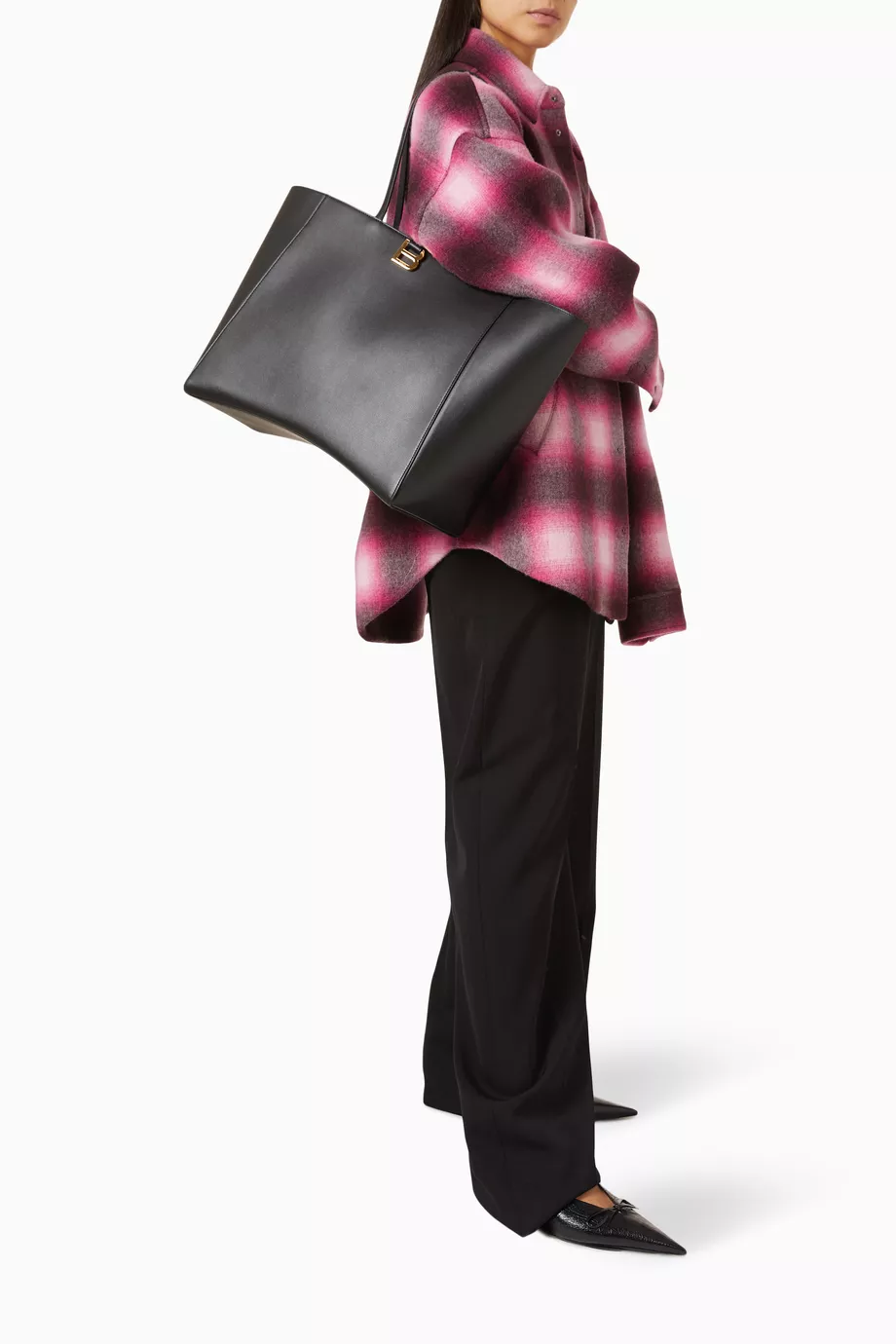 BALENCIAGA Hourglass Soft トートバッグ ラージ Women's Hourglass Soft Tote Bag Large in Black | Balenciaga US