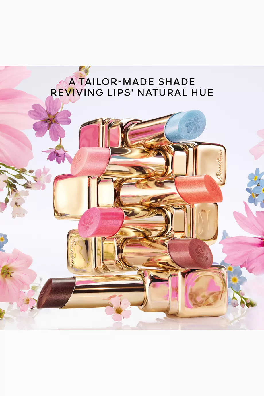 口紅 GUERLAIN BEE GLOW travelcollection KISSKISS BEE GLOW ⋅ 98% NATURAL-ORIGIN HONEY TINT BALM