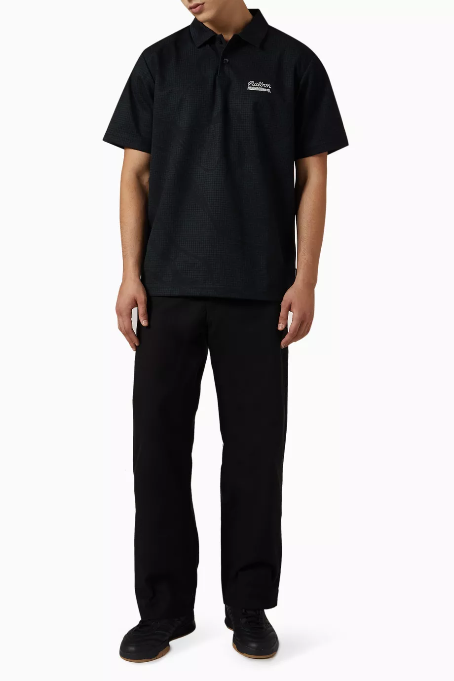 メンズウェア Malbon X CLUBHAUS Tour Polo - Black Buy Neighborhood Black x Malbon Golf Polo Shirt in Cotton For Men