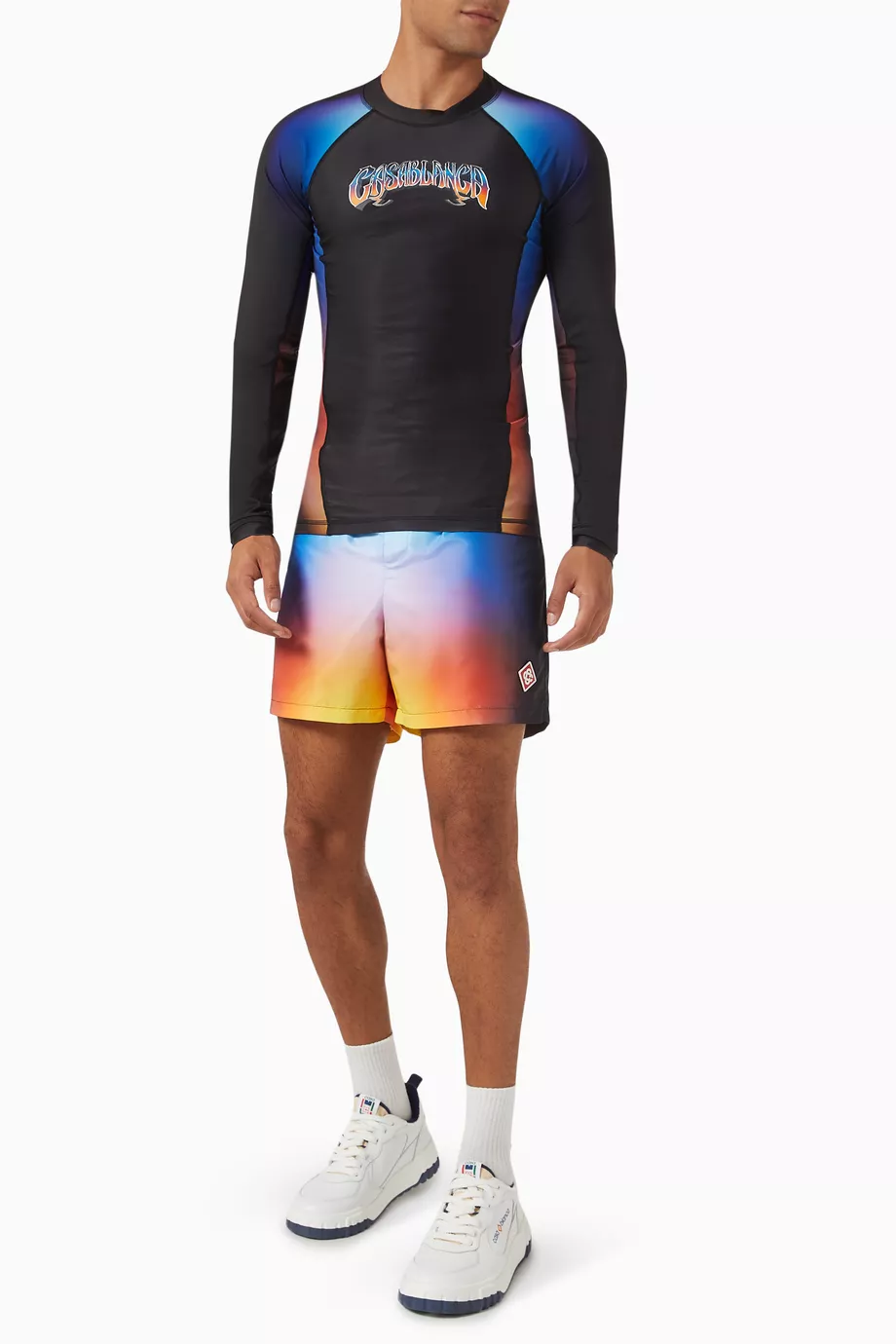 Buy Casablanca Multicolour Gradient Rash Vest For Men Online