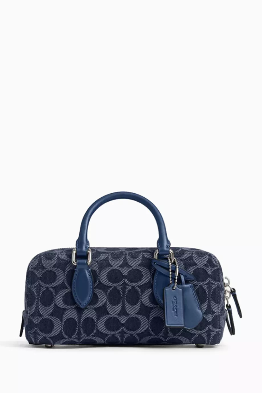 Buy Coach Blue Bowery Satchel 22 in Signature Denim For Women