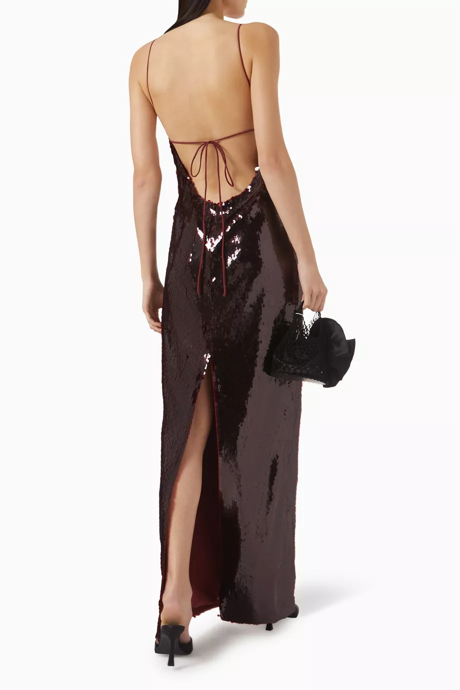 Buy Magda Butrym Burgundy Sequin-embellished Maxi Dress For Women Online |  Ounass UAE