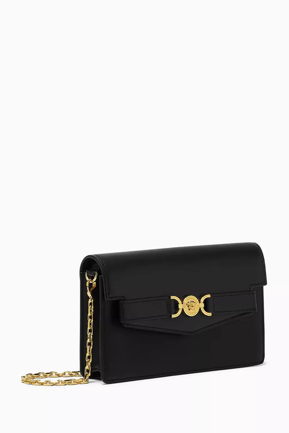 【関税＆送料込み】Versace 'Medusa '95' Wallet On Chain La Medusa leather wallet on chain in black - Versace | Mytheresa