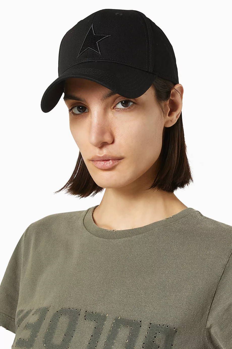GOLDEN  STAR BASEBALL CAP ゴールデングース黒 Golden Goose Star Baseball Cap Black | END. (US)