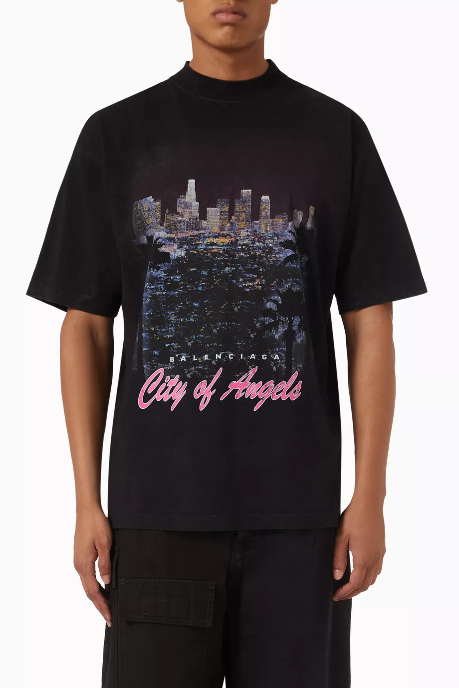 Buy Balenciaga Black Unisex City Of Angels T-shirt Medium