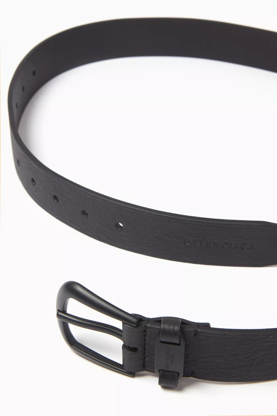 Buy Balenciaga Black Suit Belt in Leather For Men Online | Ounass UAE