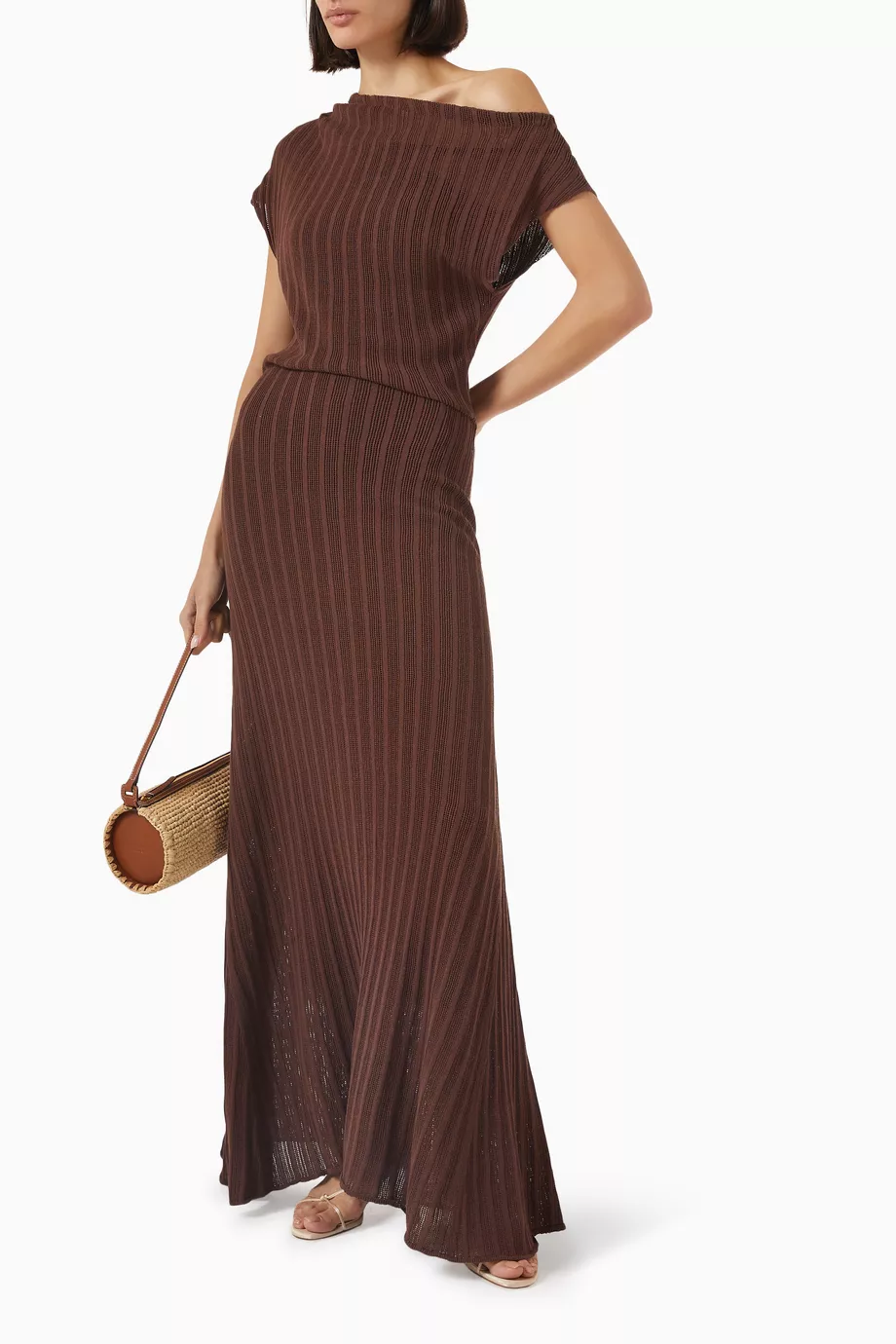 chinese dress ladies HADLEY BLACK LONG SLEEVE KNIT MAXI DRESS – DISSH main image 1