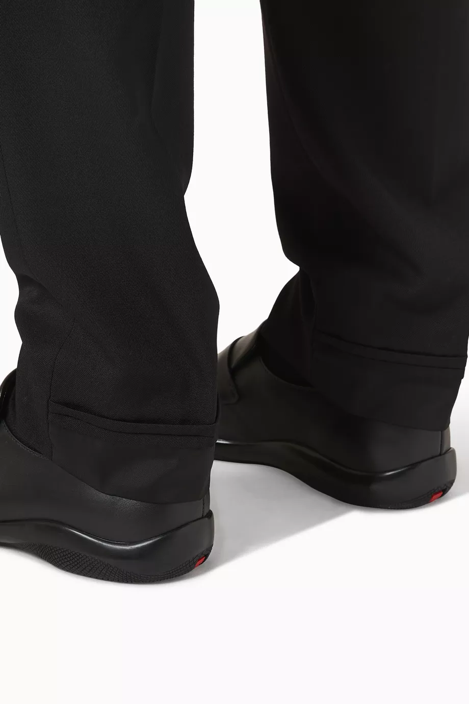 Buy Prada Black Slim-fit Pants in Virgin Wool For Men Online