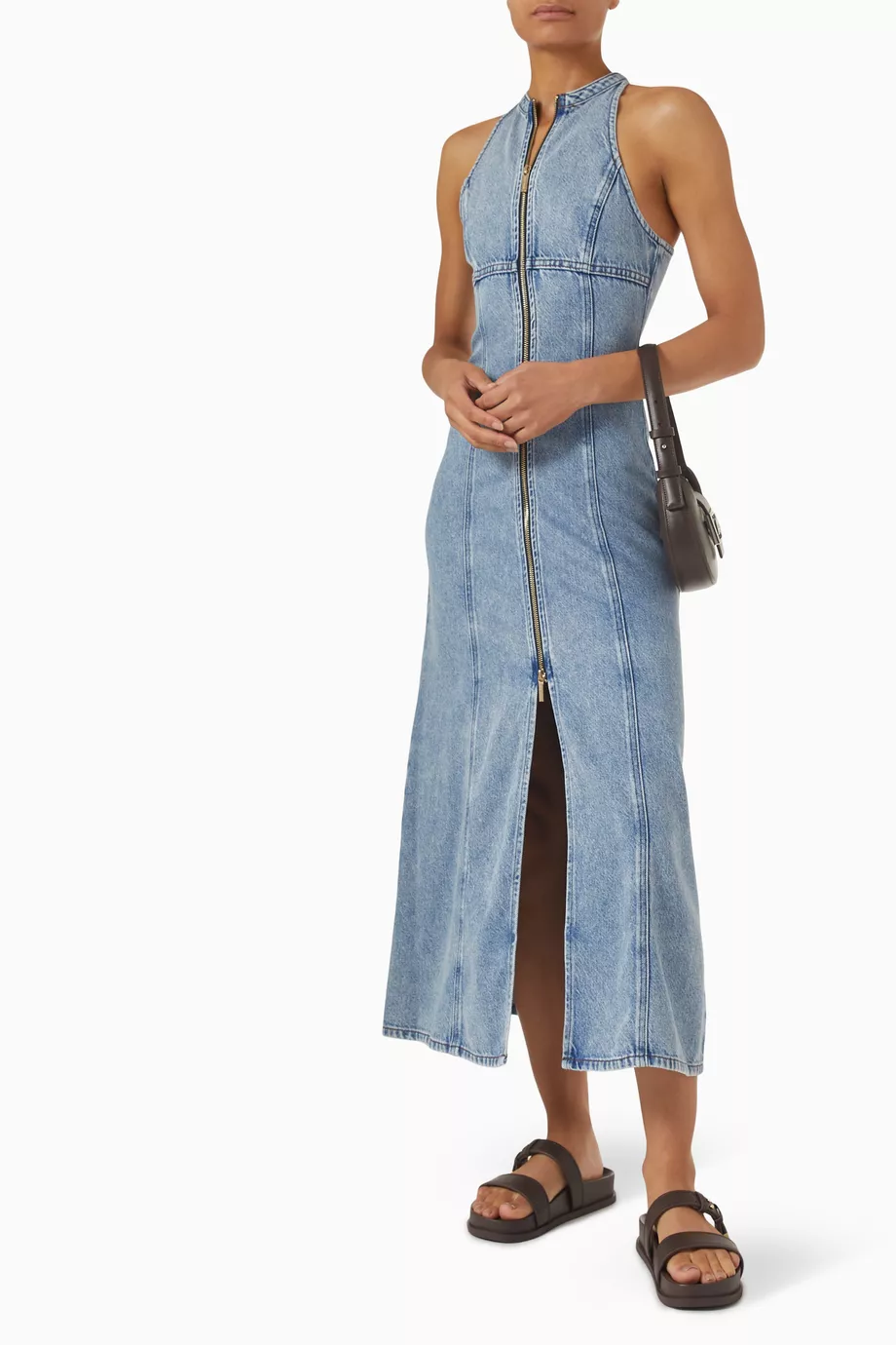 black wash denim dress Parker Distressed Washed Dress- Blue Denim Dress with Choose Fit:Slim Fit mds_best_price it creates an effortless
