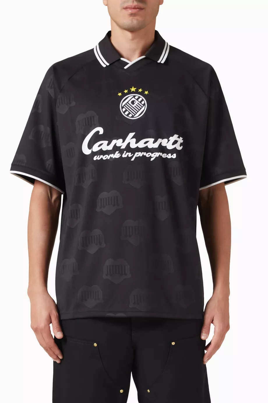 Buy Carhartt WIP Black Terrace Football T-shirt For Men Online