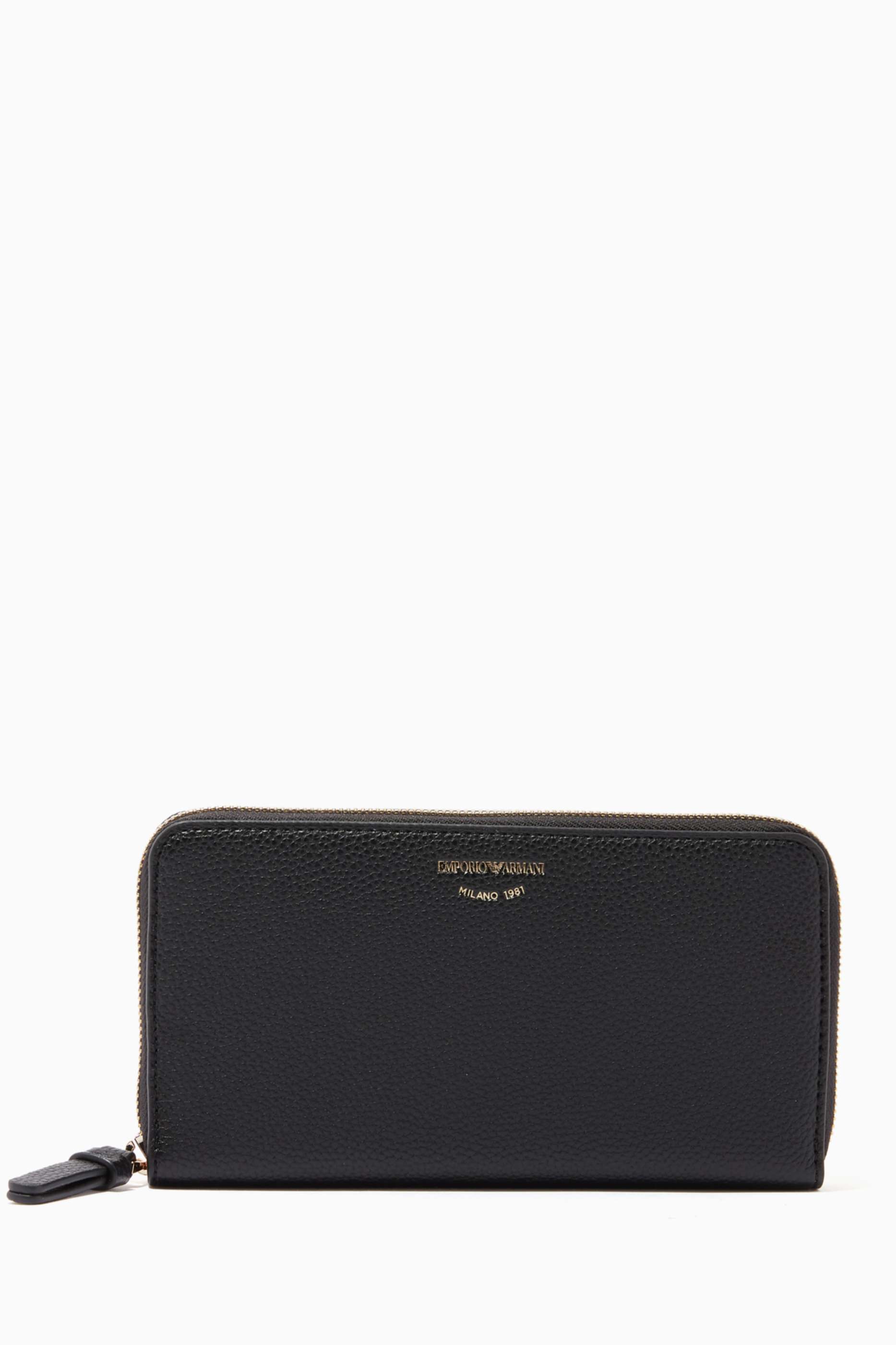 shop-emporio-armani-zip-around-grained-leather-wallet-for-women