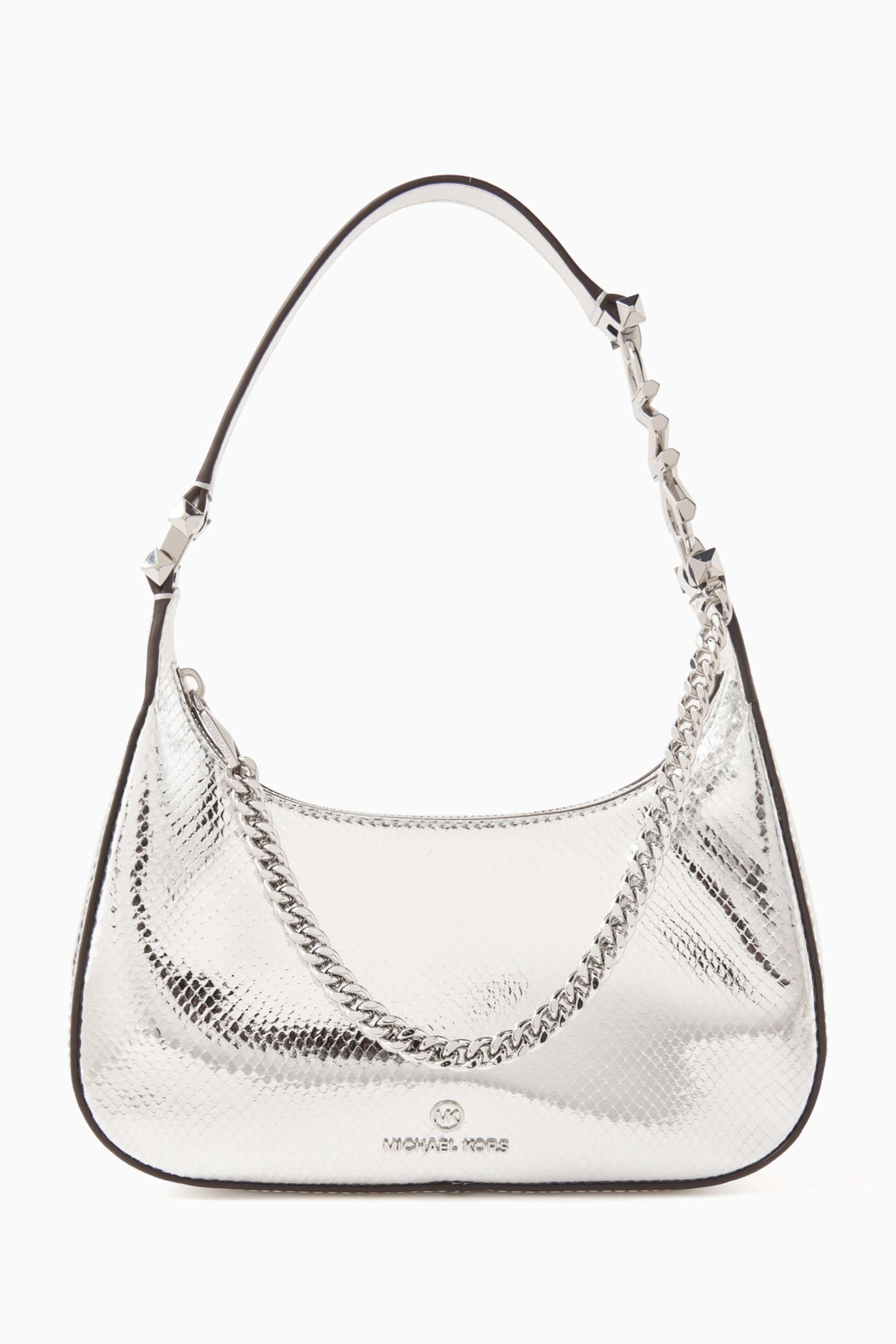 shop-michael-kors-small-piper-pouchette-bag-in-metallic-leather-for-women