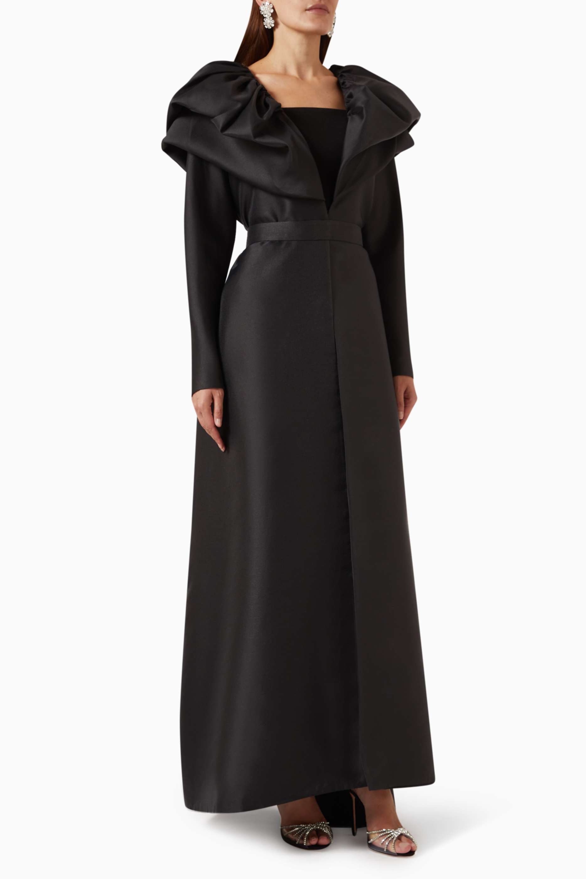 shop-velvety-couture-talya-jumpsuit-cape-set-in-scuba-taffeta-blend-for-women